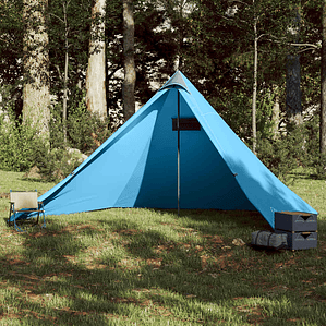 vidaXL Tenda familiar tipi para 7 pessoas impermeável azul