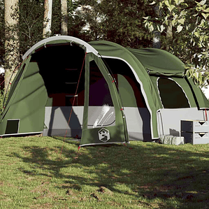 vidaXL Tenda familiar para 6 pessoas impermeável verde