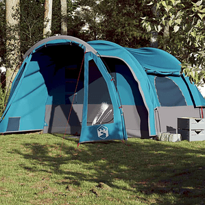 vidaXL Tenda familiar para 6 pessoas impermeável azul