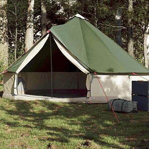 vidaXL Tenda familiar tipi para 6 pessoas impermeável verde