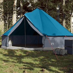 vidaXL Tenda familiar tipi para 6 pessoas impermeável azul