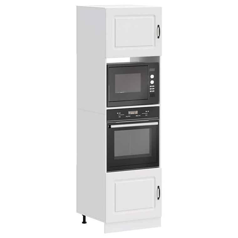 vidaXL Armários forno 2 pcs Kalmar derivados de madeira branco 1