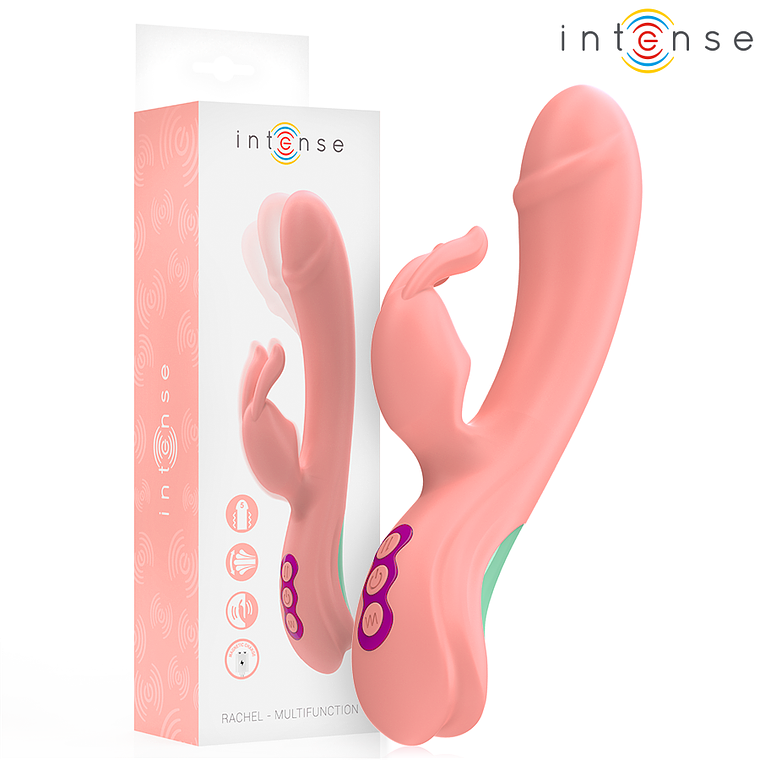 INTENSE - VIBRADOR RACHEL RABBIT 5 VIBRAÇÕES ROSA 1