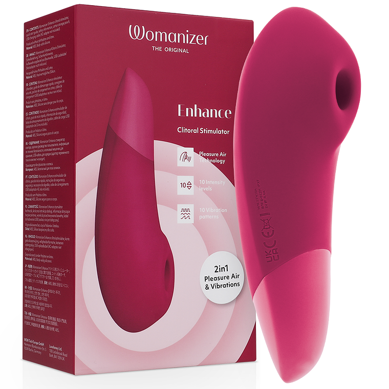 WOMANIZER - Estimulador Clitoriano Enhance Rosa Vibrante 1