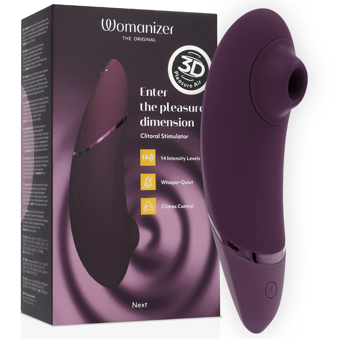 WOMANIZER - PRÓXIMO ESTIMULADOR CLITORIAL ROXO ESCURO 1
