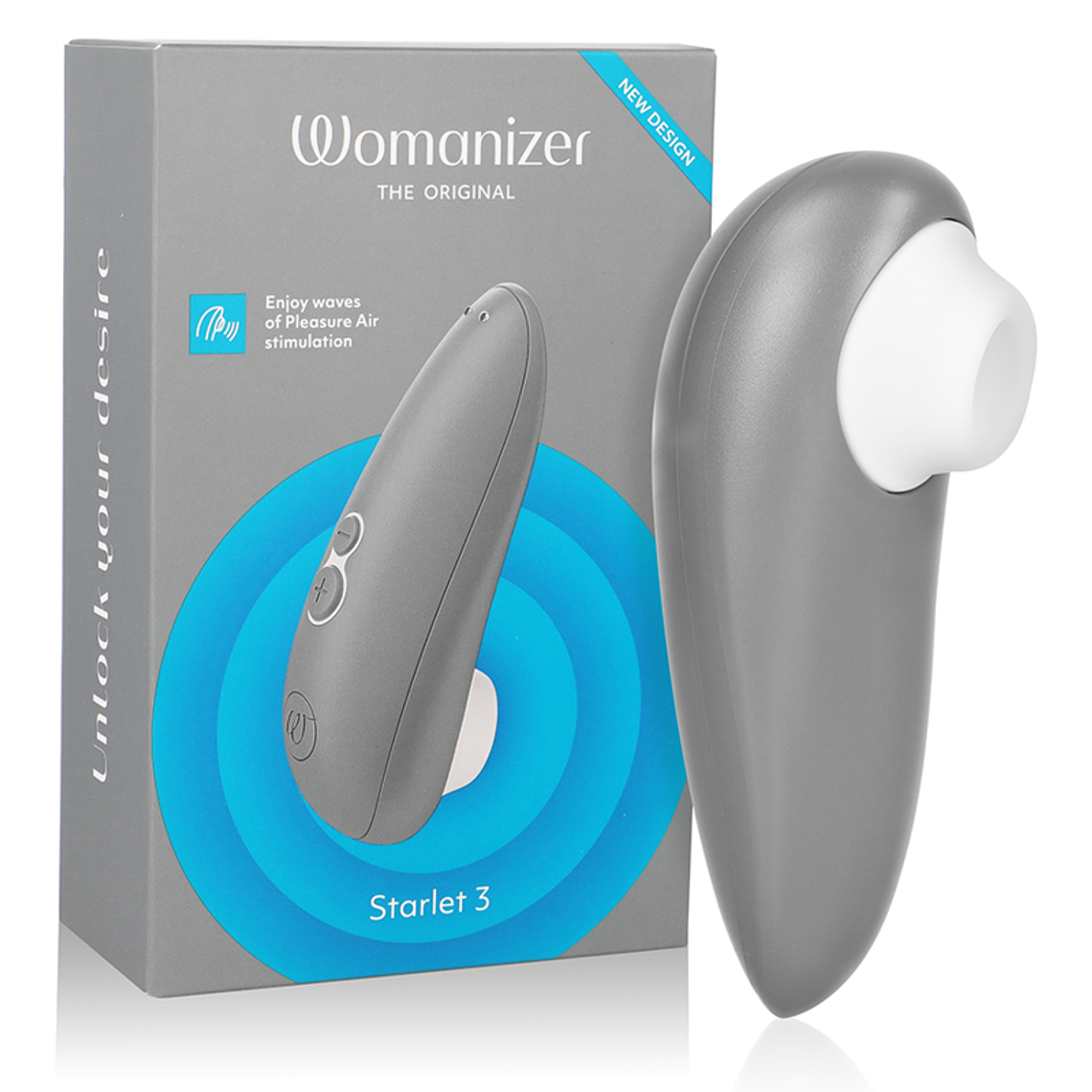 WOMANIZER - STARLET 3 CLITORAL STIMULATOR GREY 1