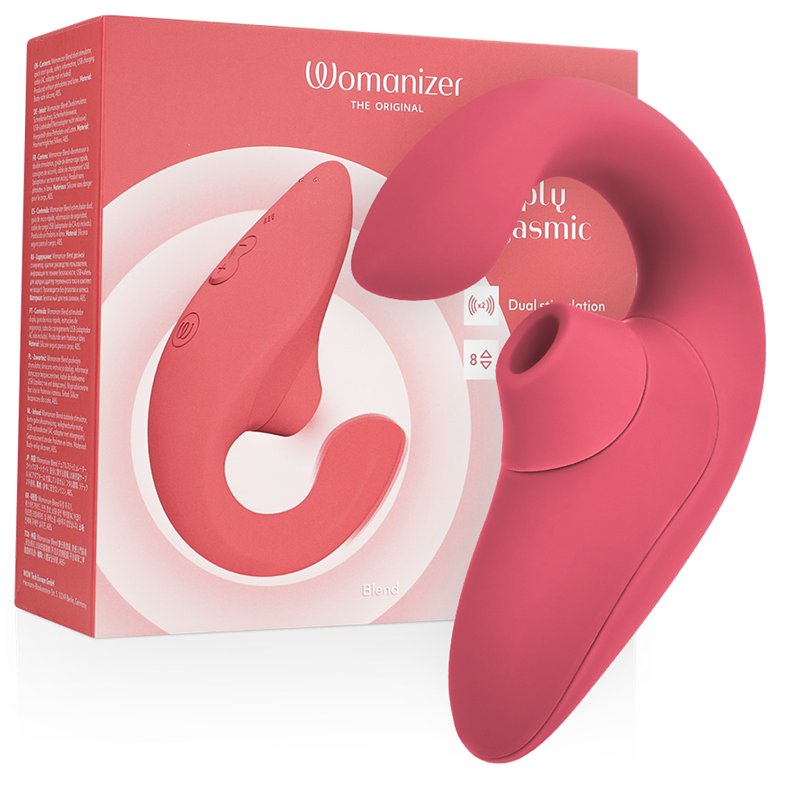WOMANIZER - VIBRADOR ESTIMULADOR BLEND RABBIT ROSA VIBRANTE 1