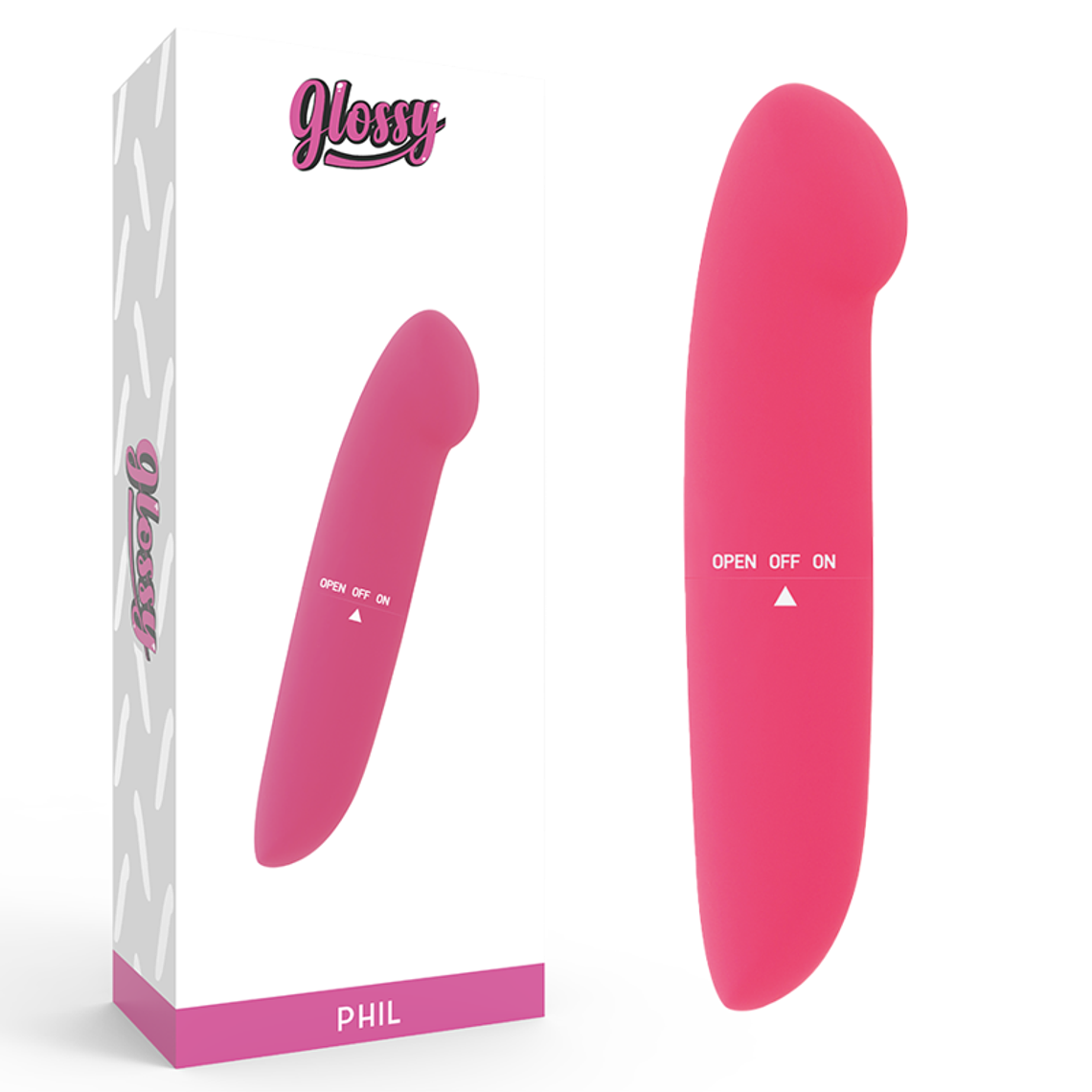 GLOSSY - VIBRADOR PHIL ROSA 1