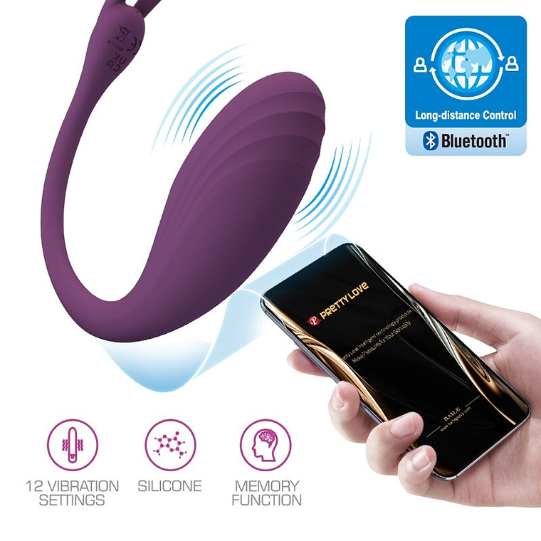 PRETTY LOVE - CATALINA VIBRADOR APP CONTROLE REMOTO ROXO 1
