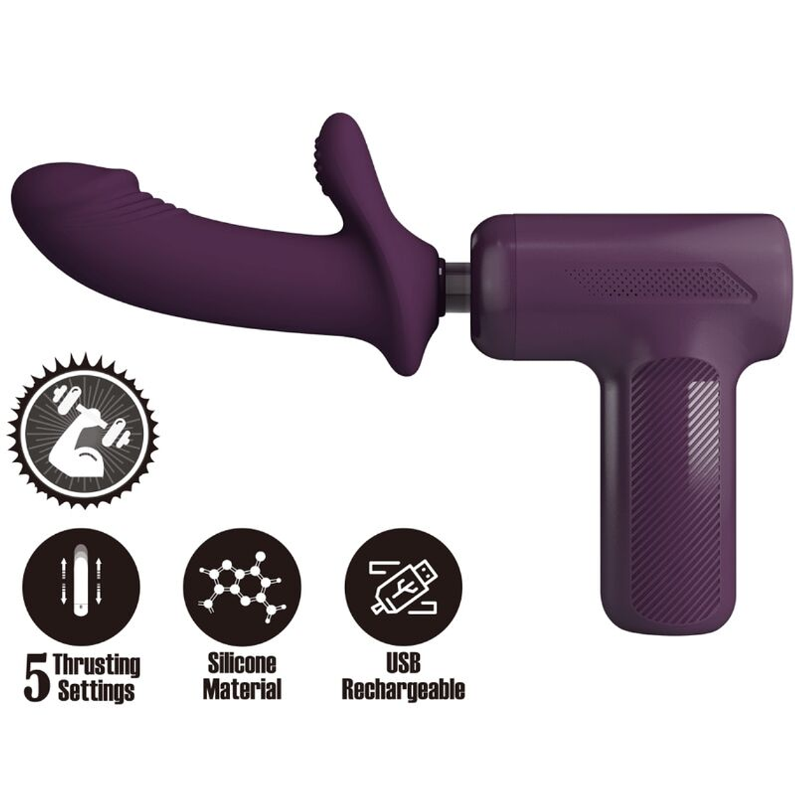 PRETTY LOVE - DJ SCHOLAR MASSAGER 5 CONFIGURAÇÕES ROXO 1