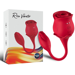 ARMONY - SUCKER DE CLITÓRIS ROSA E VIBRADOR 10 MODOS VERMELHO