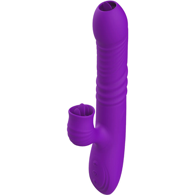 ARMONY - VIBRADOR DE COELHO TOTALMENTE G SPOT COM EFEITO DE CALOR VIOLETA DE LÍNGUA ESTIMULANTE 1