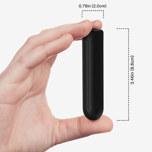 ARMONY - BALA VIBRADOR WARHEAD PRETO 2 CM x 8.8 CM