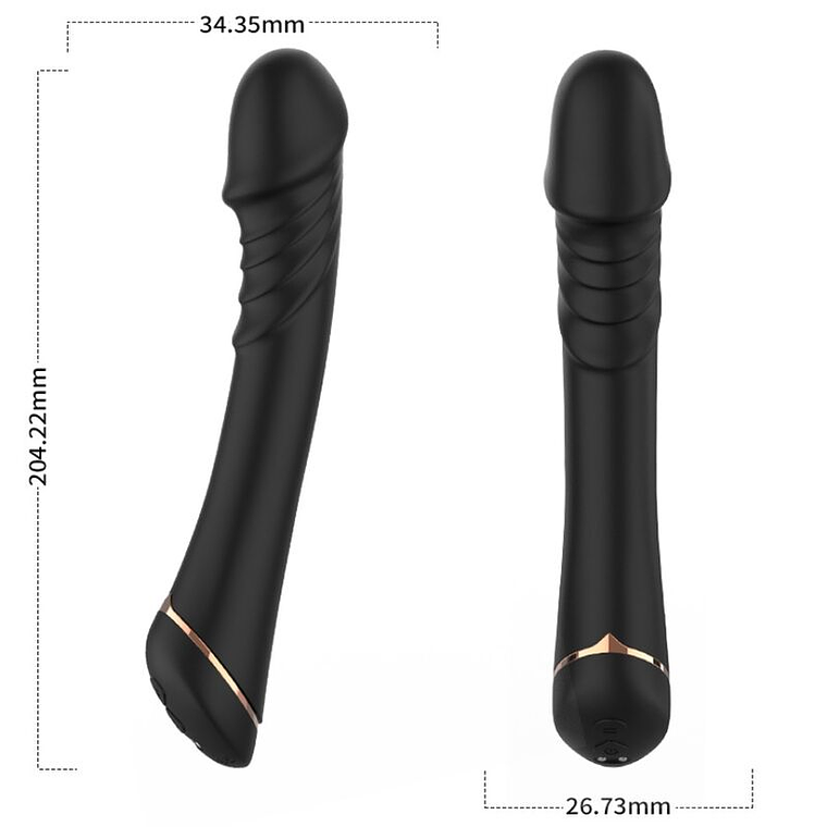 ARMONY - DILDO VIBRADOR SILICONE PRETO 1