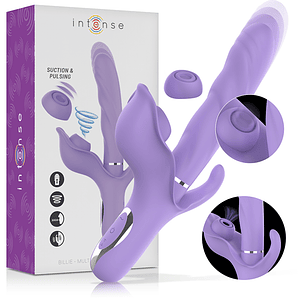 INTENSE - VIBRADOR DE SUCÇÃO MULTIFUNCIONAL BILLIE RECARREGÁVEL COM BOTÃO ROXO