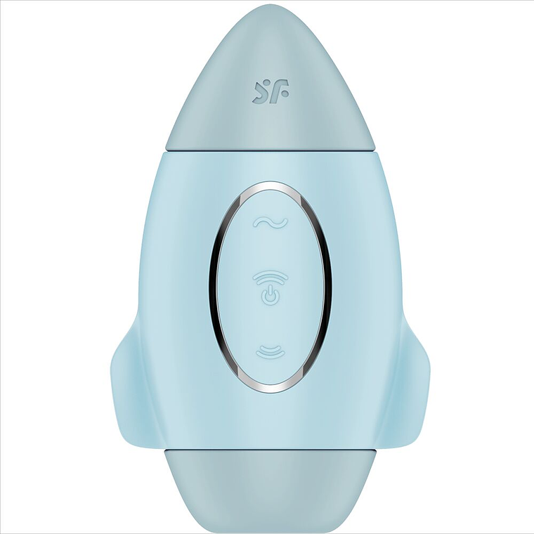SATISFYER - VIBRADOR DE IMPULSO DUPLO PEQUENO AZUL MISSION CONTROL 1