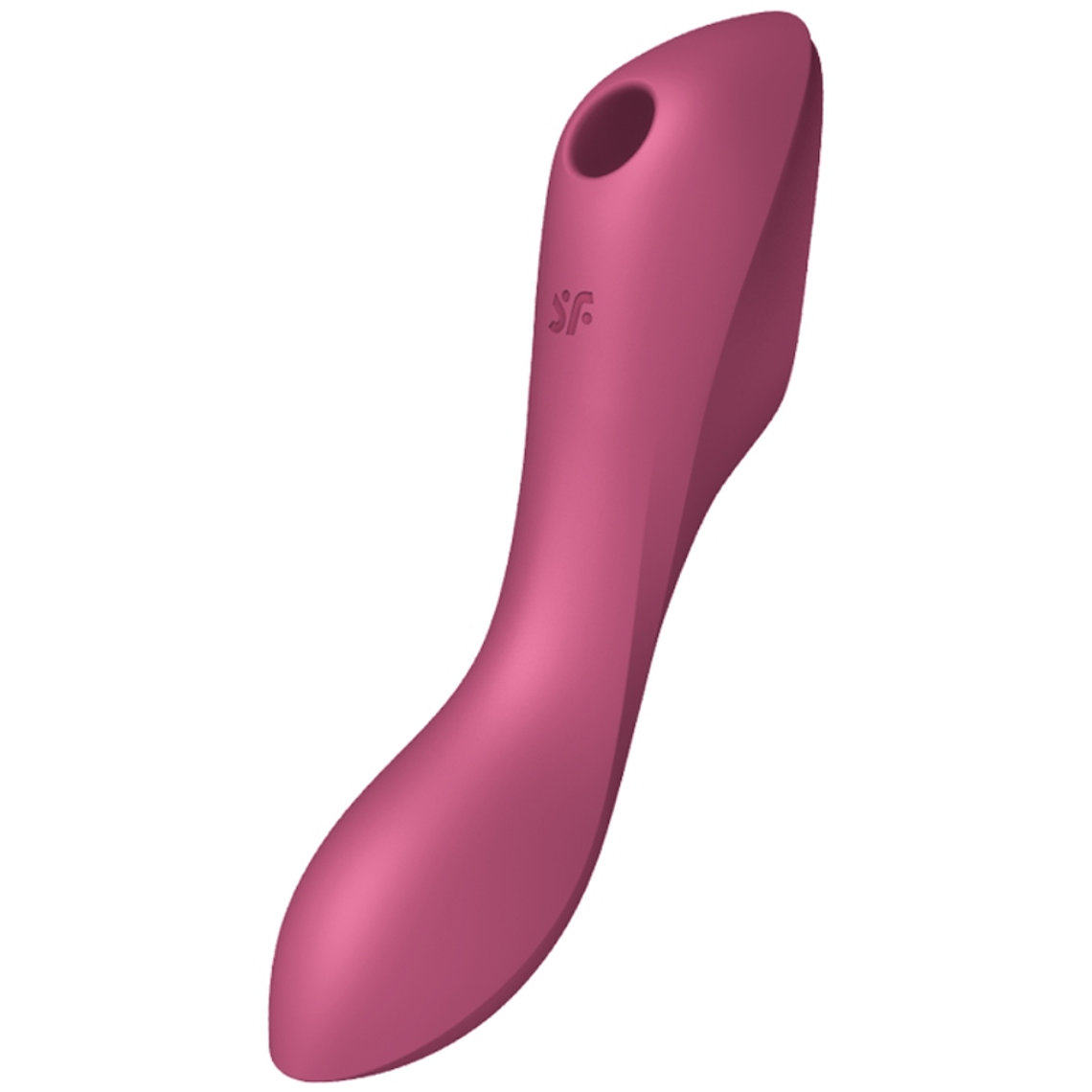 SATISFYER - VIBRADOR DE PULSO DE AR CURVY TRINITY 3 VERMELHO 1