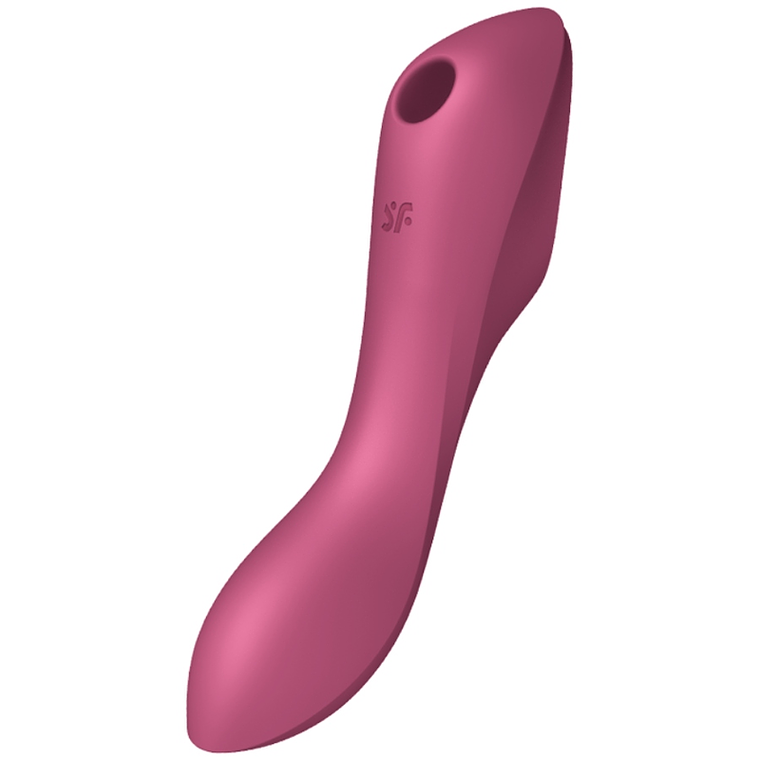 SATISFYER - VIBRADOR DE PULSO DE AR CURVY TRINITY 3 VERMELHO 1