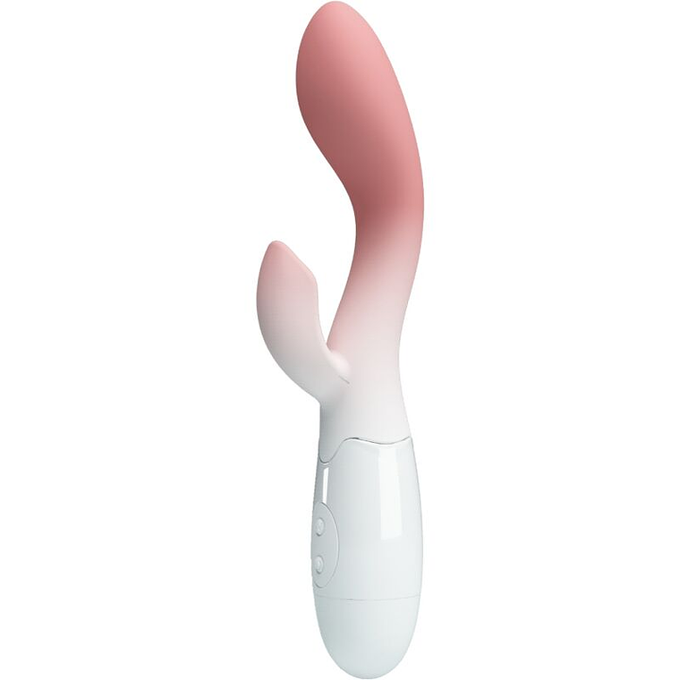 PRETTY LOVE - VIBRADOR BRILHANTE DO PONTO G + ESTIMULADOR DE CLITÓRIS 30 VIBRAÇÕES ROSA 1
