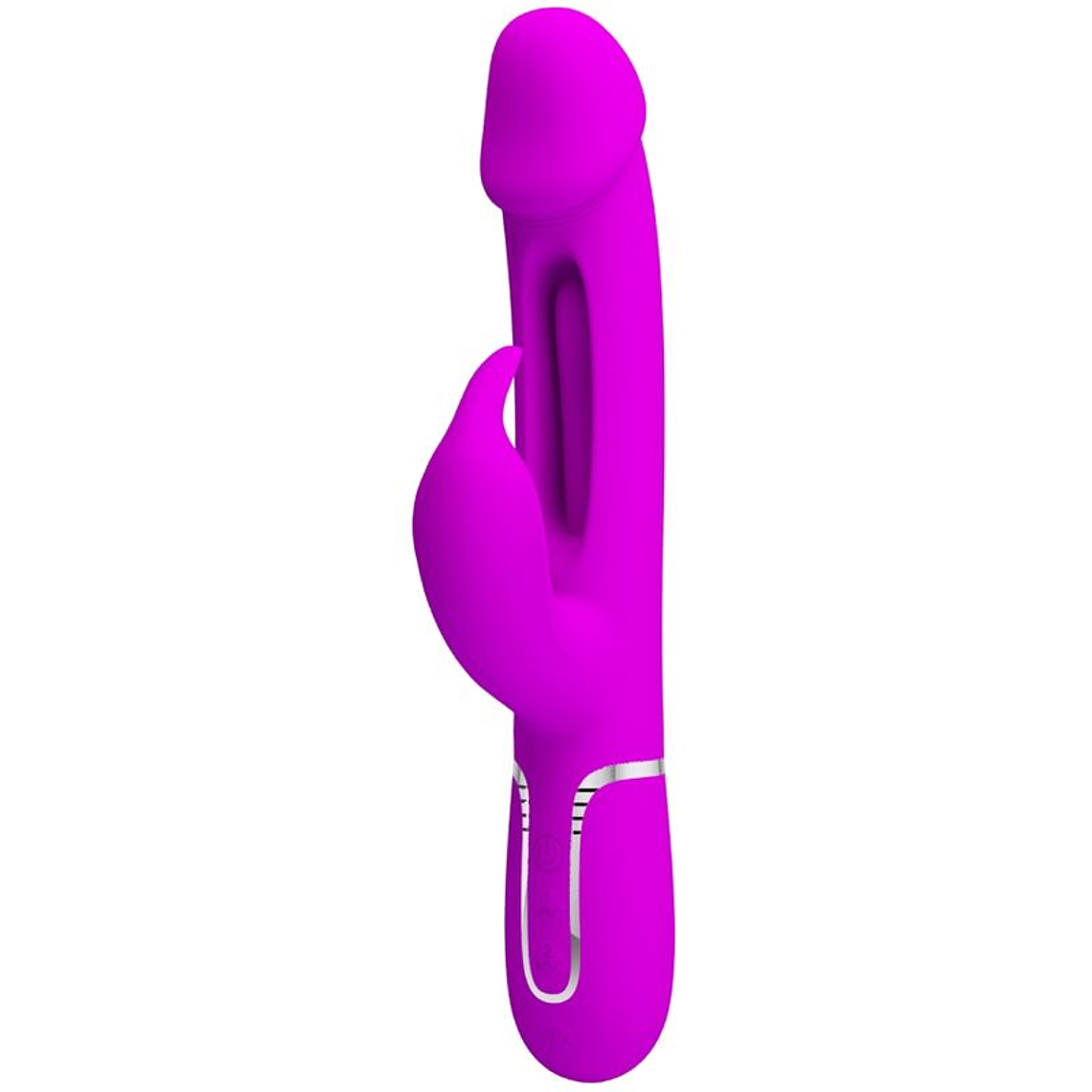 PRETTY LOVE - VIBRADOR COELHO DEJON 3 EM 1 MULTIFUNO FUCSIA 1