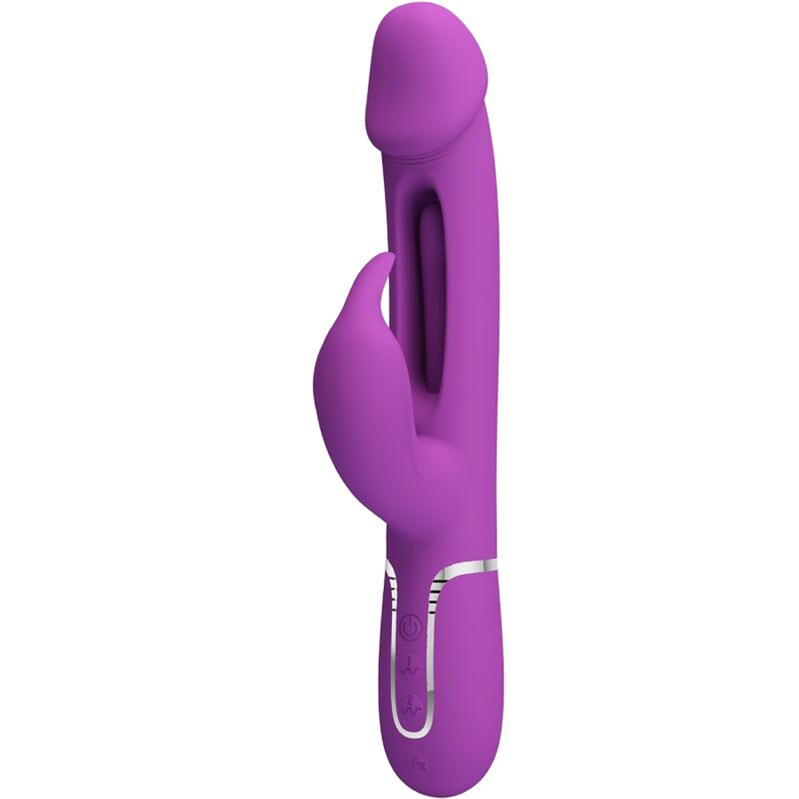 PRETTY LOVE - KAMPAS 3 EM 1 MULTIFUNCIONAL COELHO VIBRADOR ROXO 1