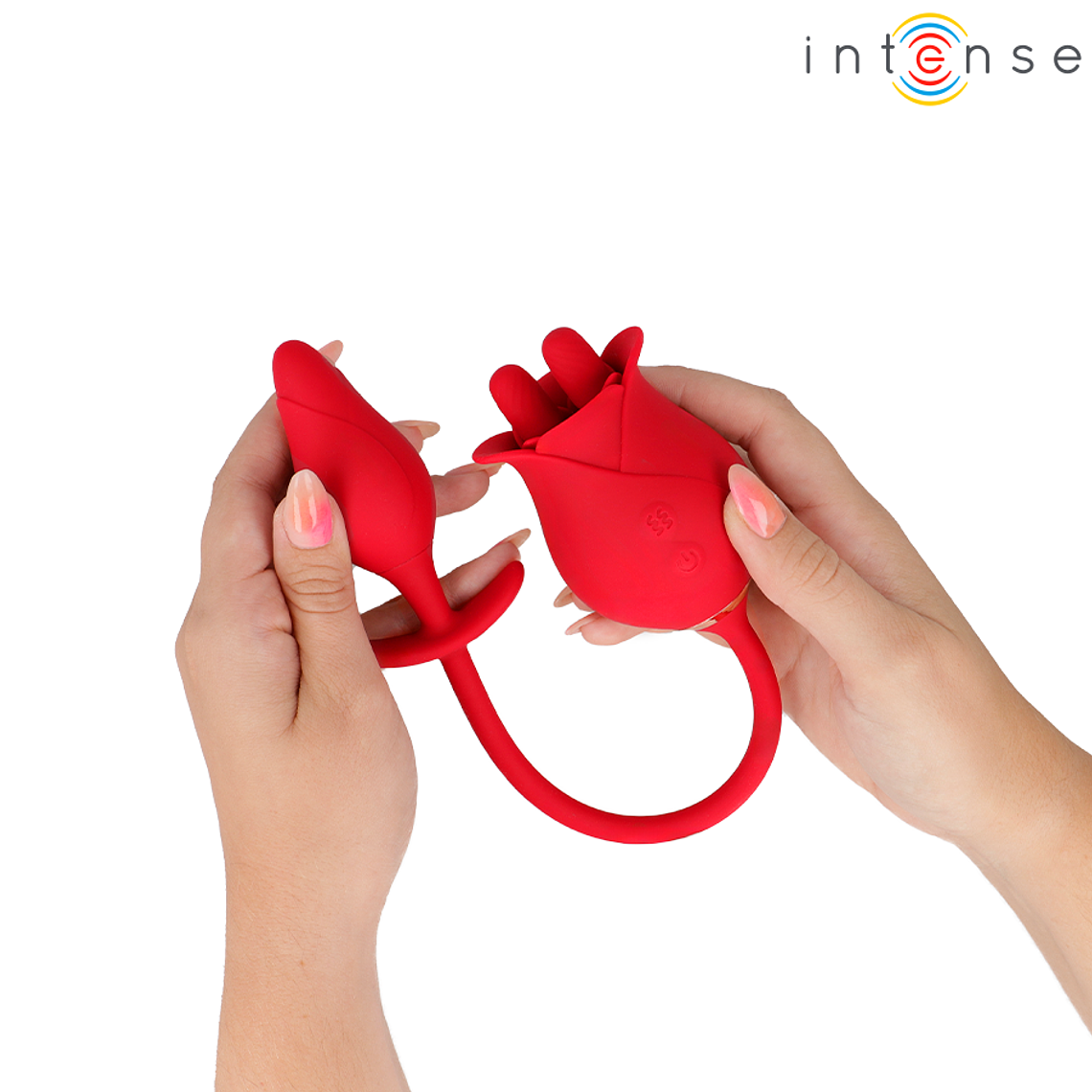 INTENSE - ESTIMULADOR DUPLO DE CLITÓRIS MELANIE COM LÍNGUA EM ZIGZAG 1