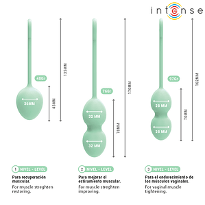 INTENSE - KIT CHARLI KEGEL BALL VERDE CLARO