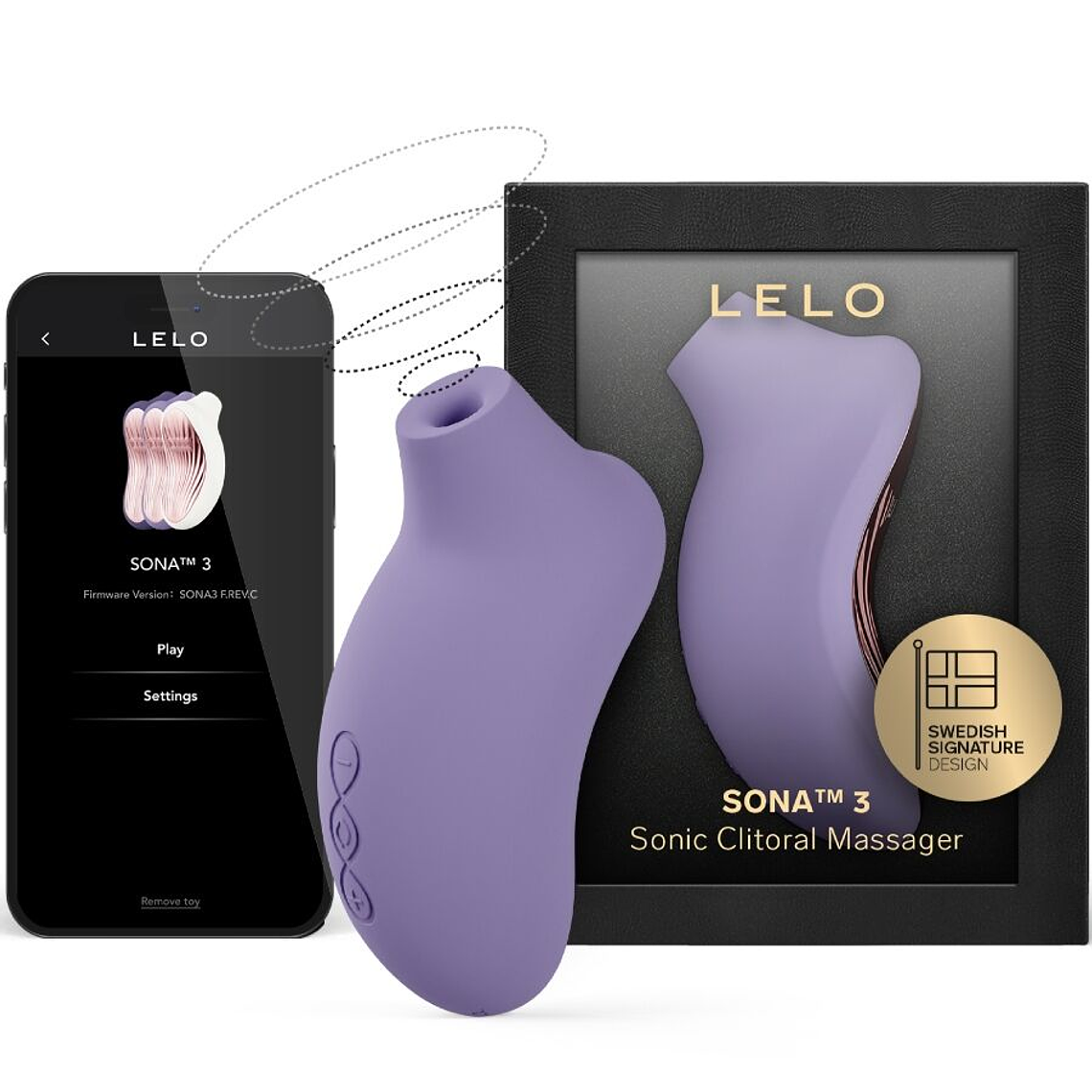 LELO - SONA 3 MASSAGEADOR CLITÓRICO SÔNICO VIOLET CREPÚSCULO 1
