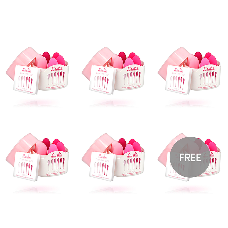 LESLIE - KEGEL FIT CONJUNTO DE TREINAMENTO MUSCULAR PÉLVICO 6 PESOS 5 + 1 GRÁTIS 1