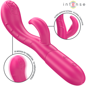 INTENSE - AMARA VIBRADOR COM LÍNGUA ESTIMULANTE 10 VIBRAÇÕES ROSA