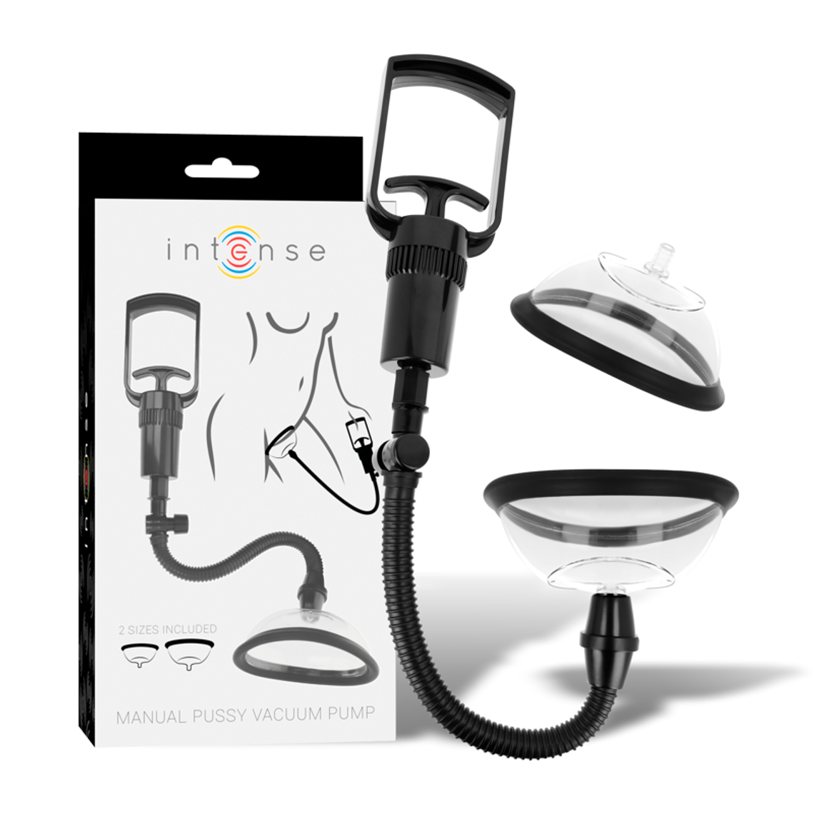 INTENSE - BOMBA VAGINAL MANUAL COM DOIS COPOS INTERCAMBIÁVEIS 1