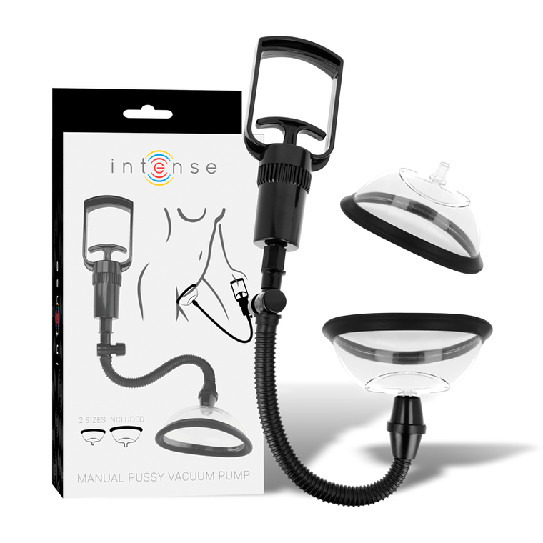 INTENSE - BOMBA VAGINAL MANUAL COM DOIS COPOS INTERCAMBIÁVEIS 1