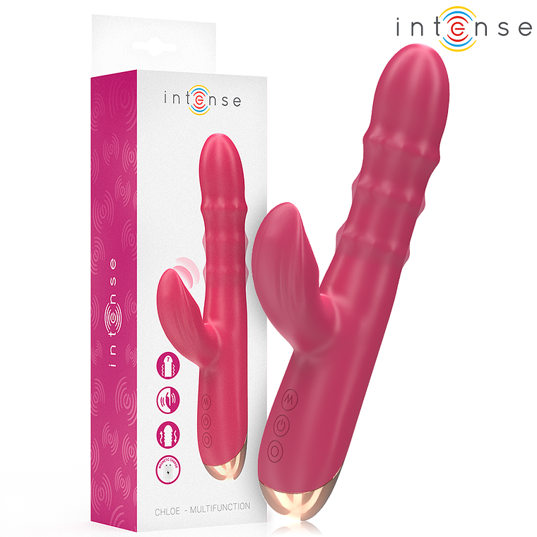 INTENSE - CHLOE VIBRADOR MULTIFUNCIONAL 3 EM 1 VERMELHO 1