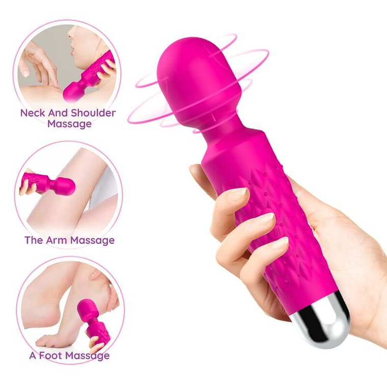 ARMONY - MASSAGER POSTMAN E VIBRADOR CABEÇA SUPER FLEXÍVEL FÚCSIA 1