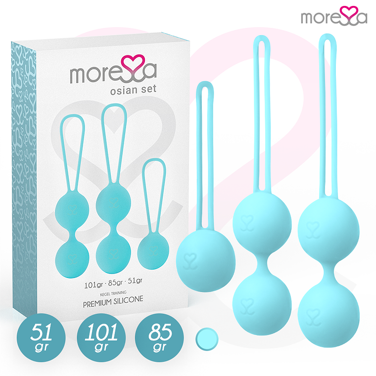 MORESSA - CONJUNTO OSIAN SILICONE PREMIUM TURQUESA 1