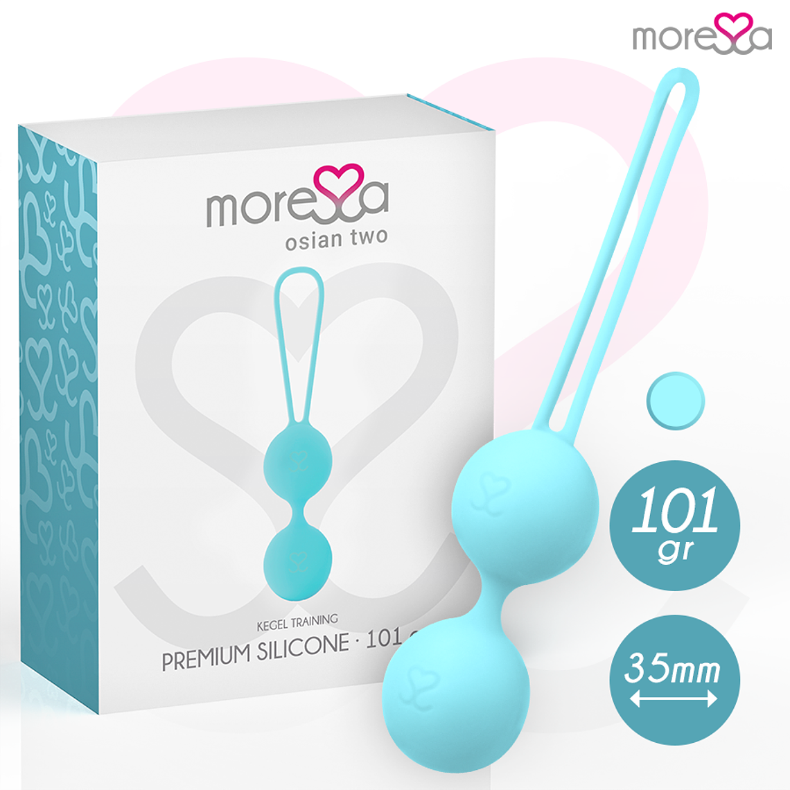 MORESSA - OSIAN DOIS SILICONE TURQUESA PREMIUM 1
