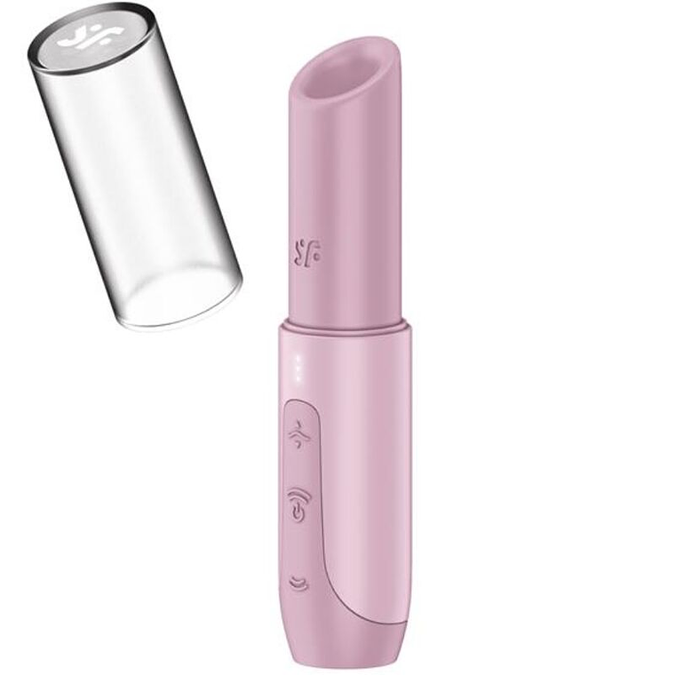 SATISFYER - ESTIMULADOR DE CLITÓRIS SECRET KISS WAVE ROSA 1