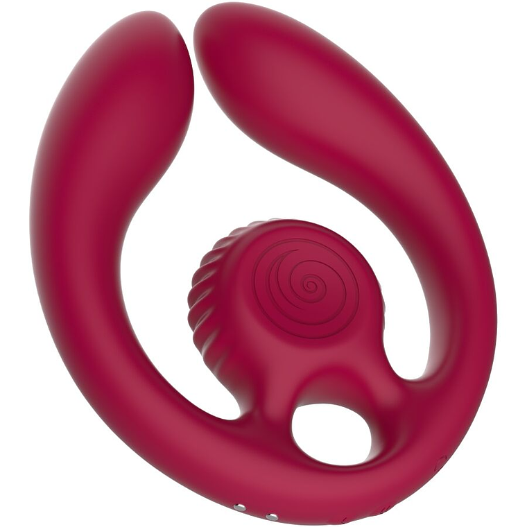 SNAIL VIBE - GIZI DUO ESTIMULADOR DE CASAIS COM CONTROLE REMOTO BURGUNDY 1