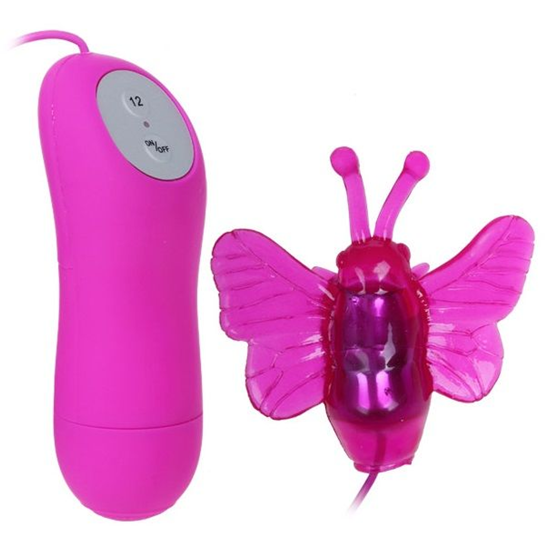 BAILE - VIBRADOR ESTIMULADOR DE BORBOLETA SECRETO PRETTY LOVE 12V 1