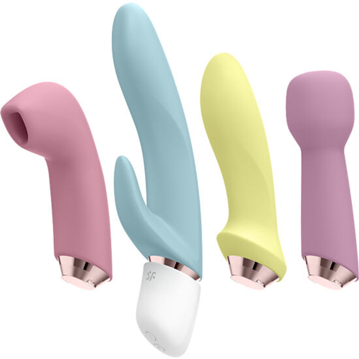 SATISFYER - MARVELOUS FOUR CONJUNTO VIBRADOR E PULSO DE AR 1