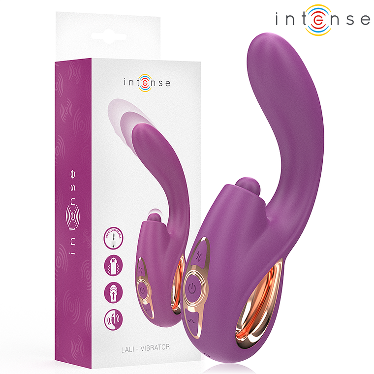 INTENSE - LALI MULTIFUNCIONAL VIBRADOR DE PONTO G COM BATIDA, IMPULSÃO E VIBRAÇÃO ROXO 1