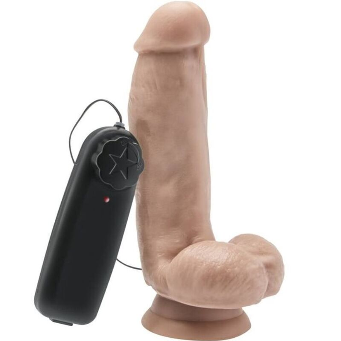 GET REAL - DILDO 12 CM COM BOLAS VIBRADOR PELE 1