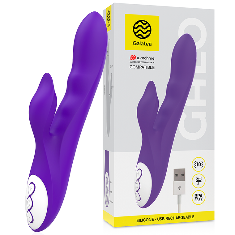 GALATEA - VIBRADOR GALO LILAC COMPATÍVEL COM A TECNOLOGIA WATCHME WIRELESS 1