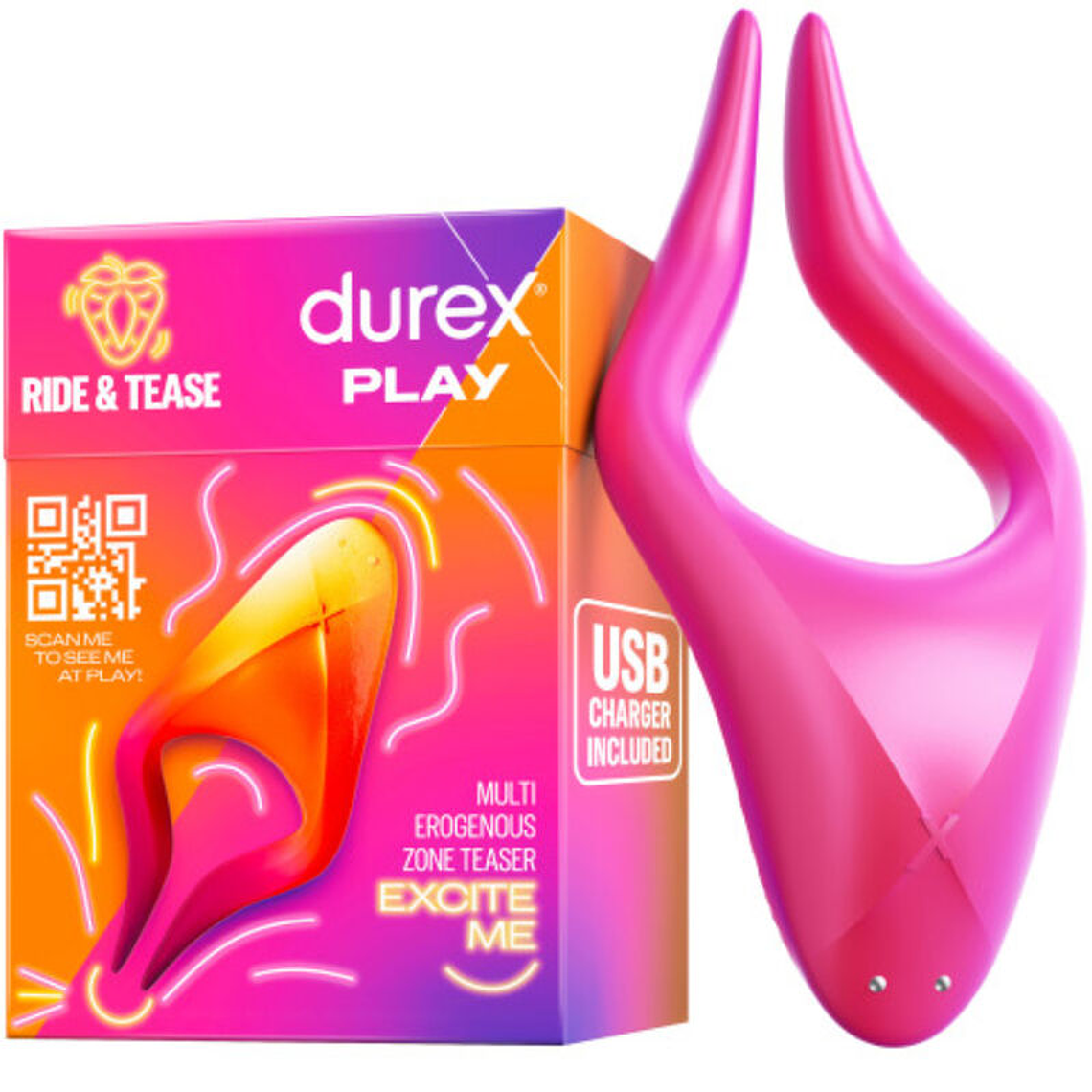 DUREX - BRINQUEDO MULTI-ESTIMULADOR RIDE & TEASE 1