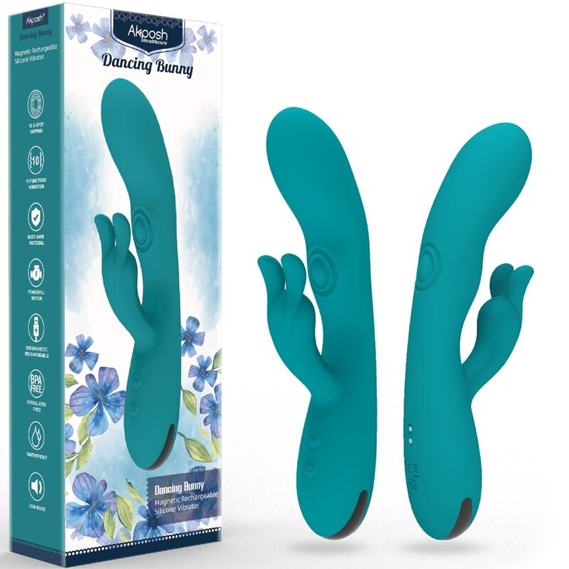 ARMONY - DANCING BUNNY VIBRADOR COELHO 10 VELOCIDADES VERDE 1