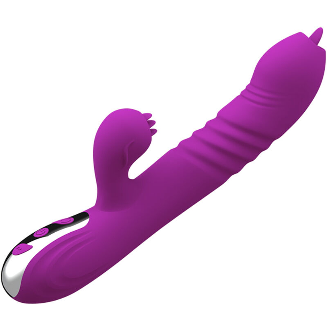 ARMONY - FAIRY MULTIFUNO VIBRADOR DE LÍNGUA DUPLA EFEITO DE CALOR VIOLETA 1