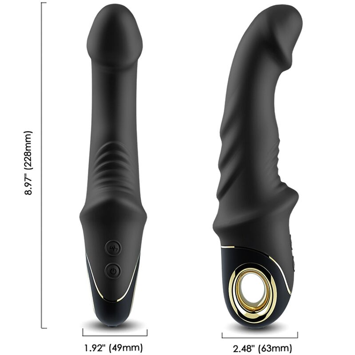 ARMONY - JOYBLADE DILDO VIBRADOR ROTATOR PRETO 1