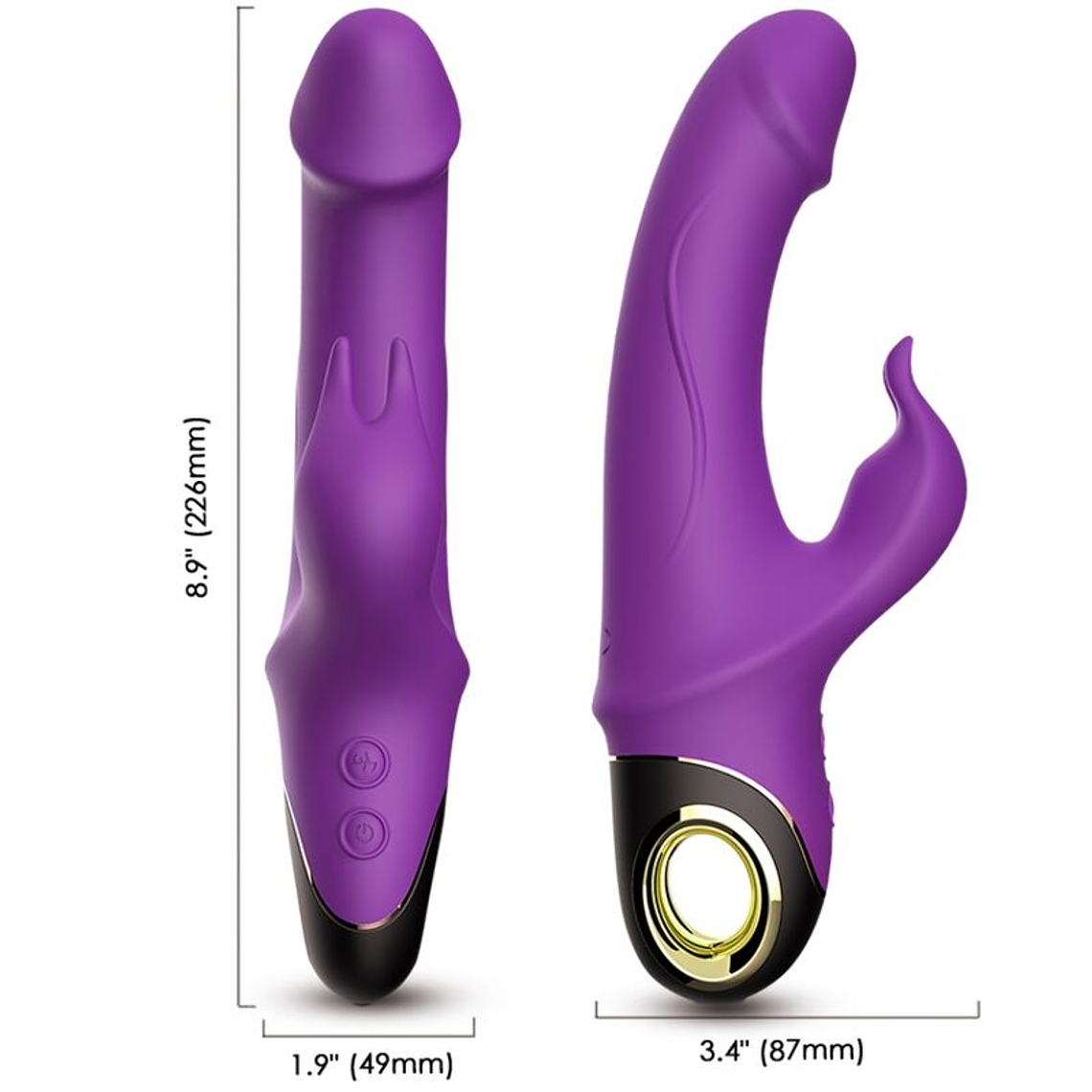 ARMONY - METEROR DILDO VIBRADOR COELHO ROXO 1