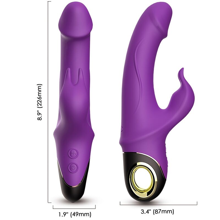 ARMONY - METEROR DILDO VIBRADOR COELHO ROXO 1