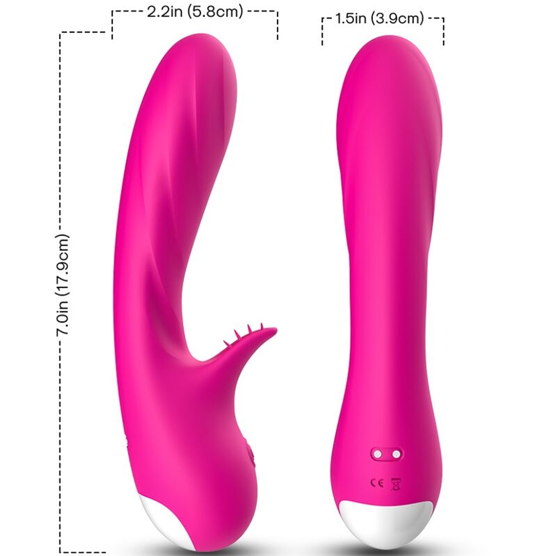 ARMONY - VIBRADOR ROMANCE COM ESTIMULADOR FÚCSIA 1